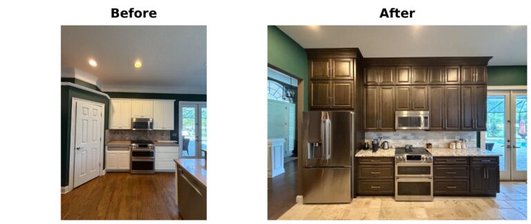 before and after kitchen remodel