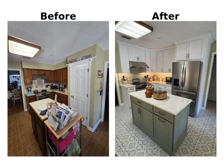 before and after kitchen remodel