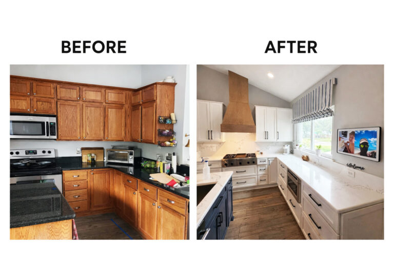 before and after kitchen