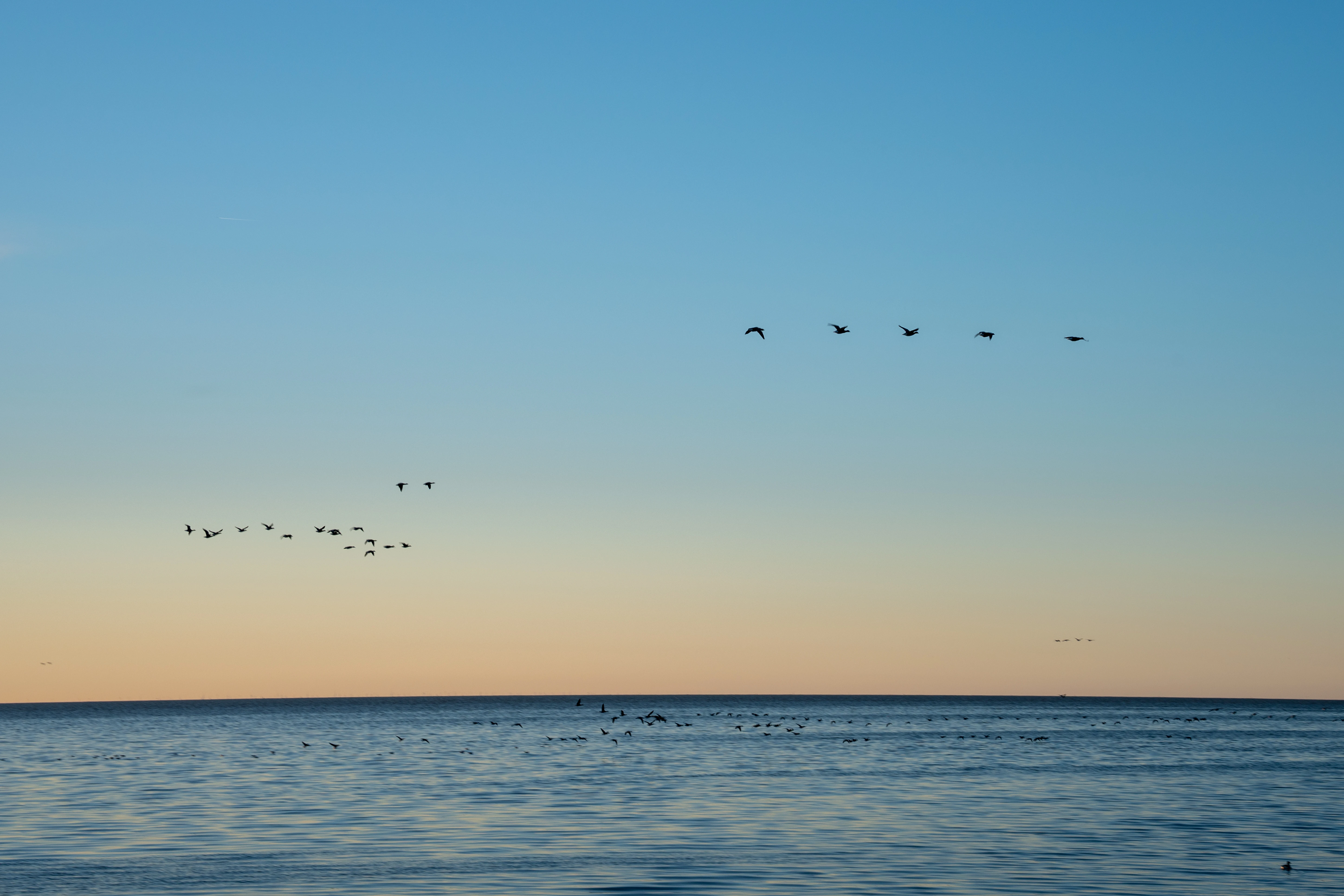 Zonsondergang boven de Waddenzee bij Terschelling