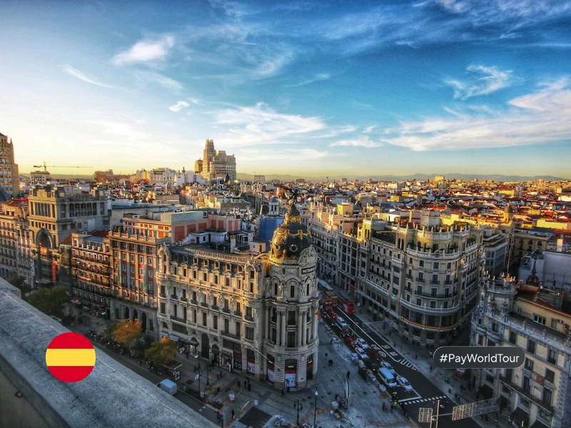 Spain payment landscape illustration