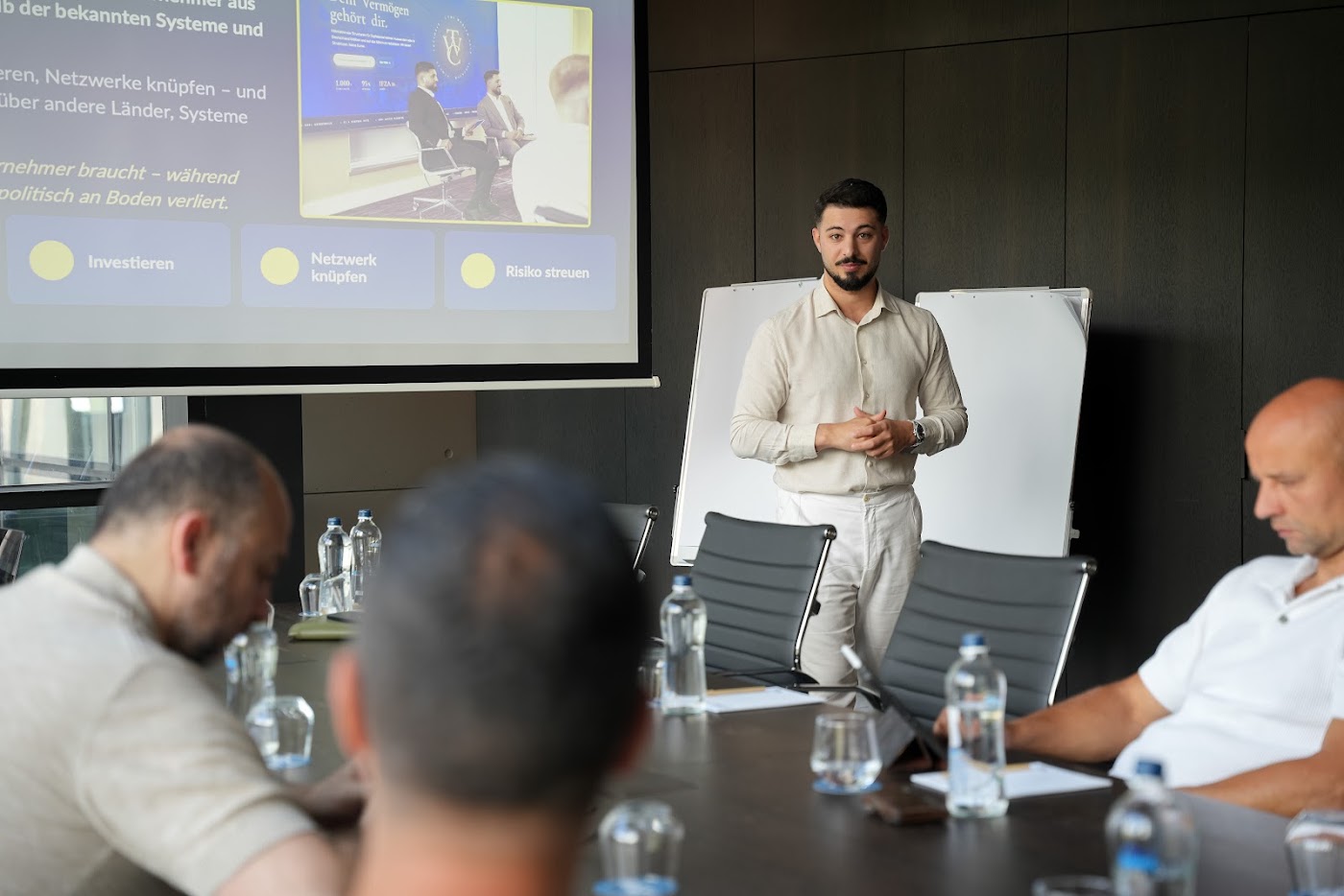 Seminar mit den Teilnehmern der Investmentreise