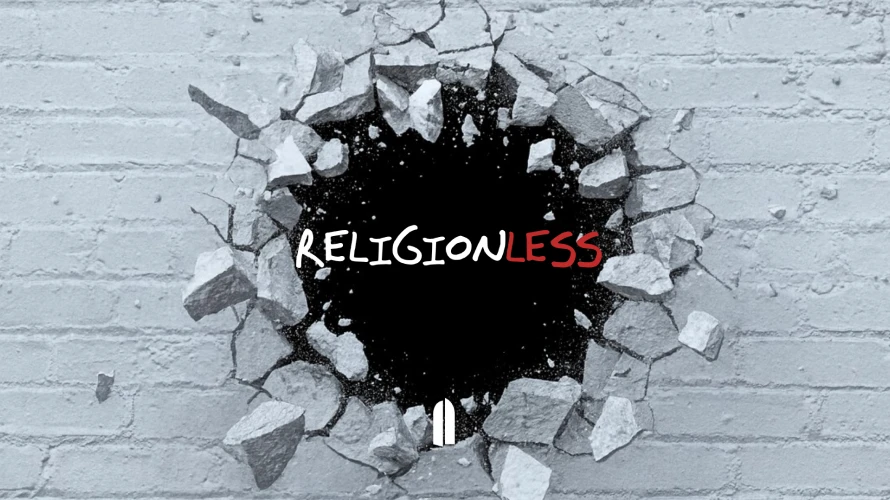 Cover artwork for the Religionless sermon series at The Sanctuary.