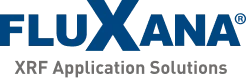 Fluxana brand logo with blue and gray lettering.