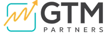 GTM Partners logo with an upward trending arrow inside a rounded square.