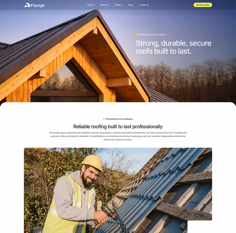 Services details page