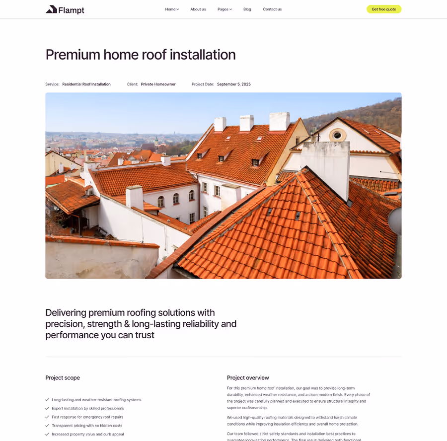 Portfolio Details page