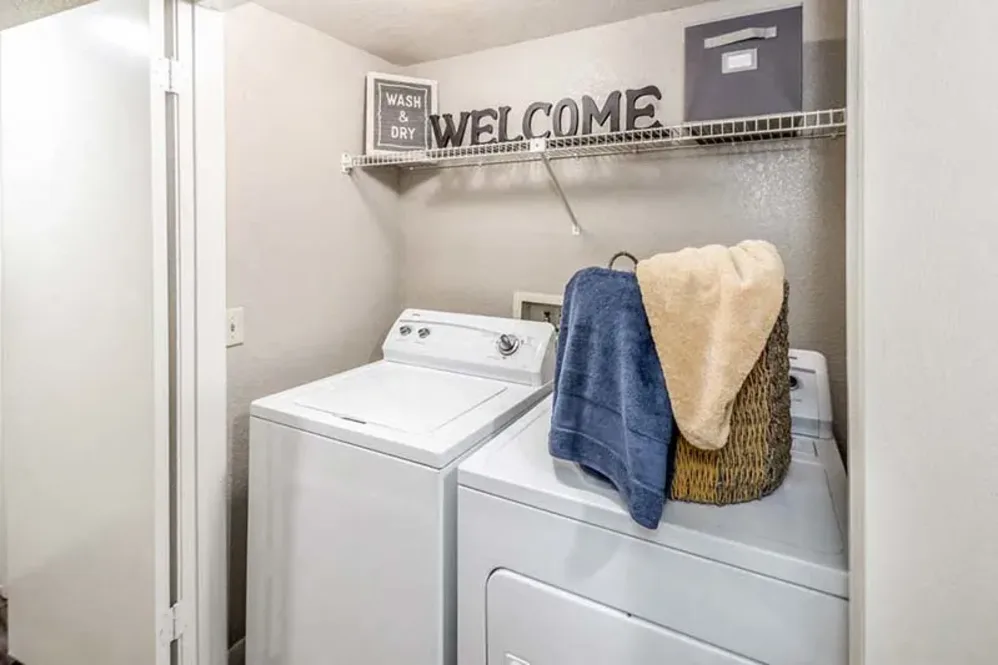 Washer and dryer area