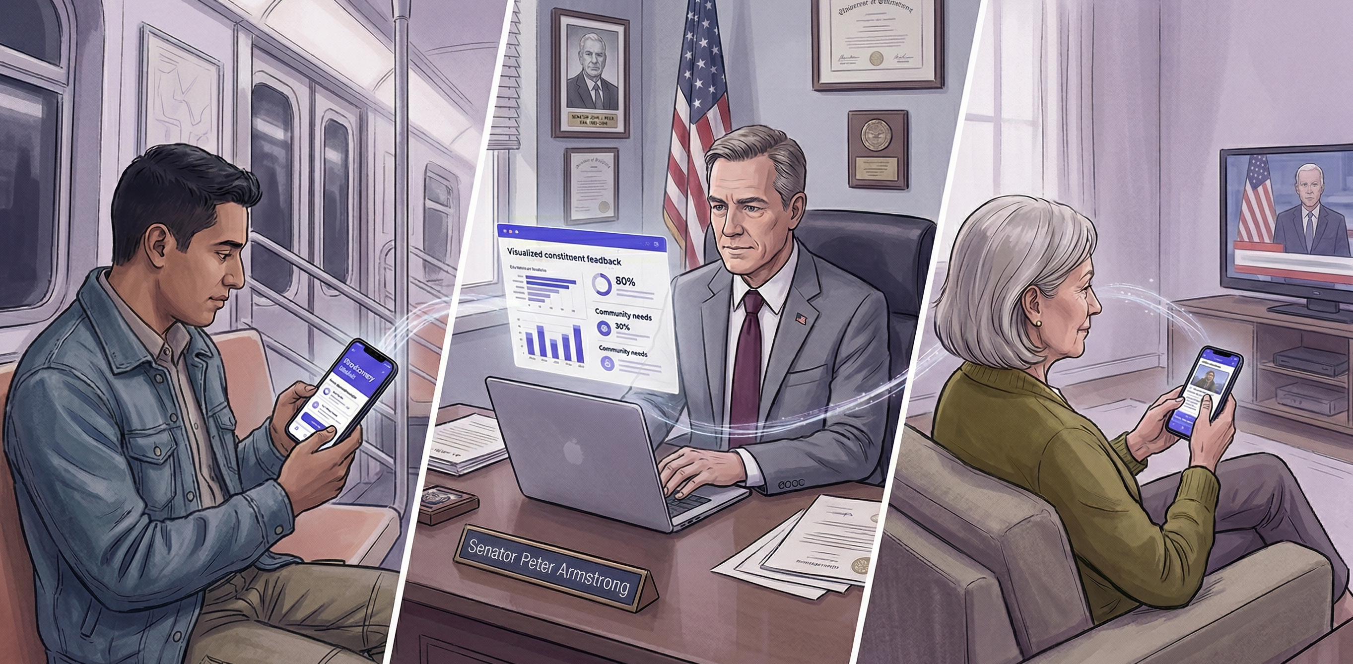Citizens and representatives connected through SureVoter