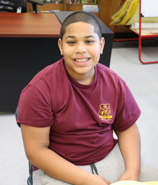 Smiling student at P.S. K140