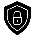 Brown handshake icon inside a white circle.
