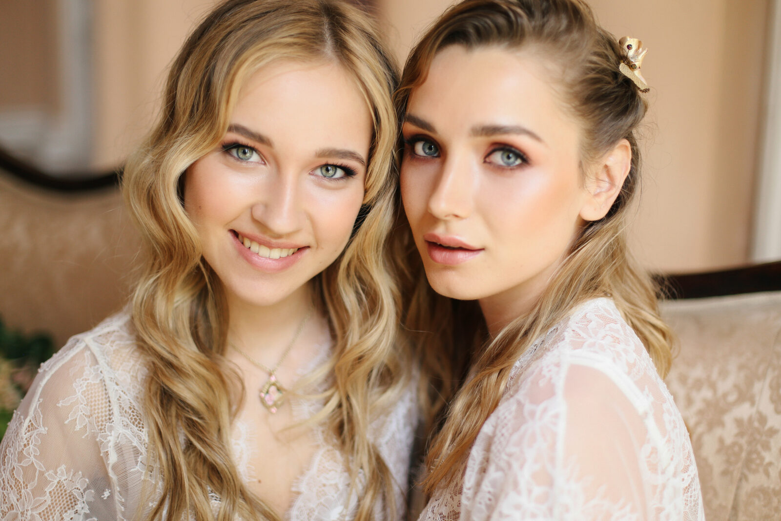 Bridal makeup and hairstyle by Daria Sharapova, destination wedding in Spain