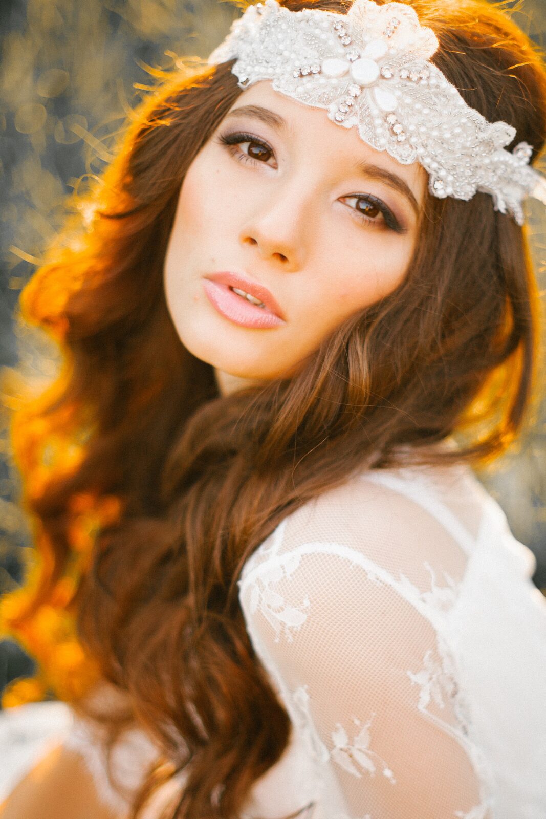 Natural wedding makeup, bride in Barcelona