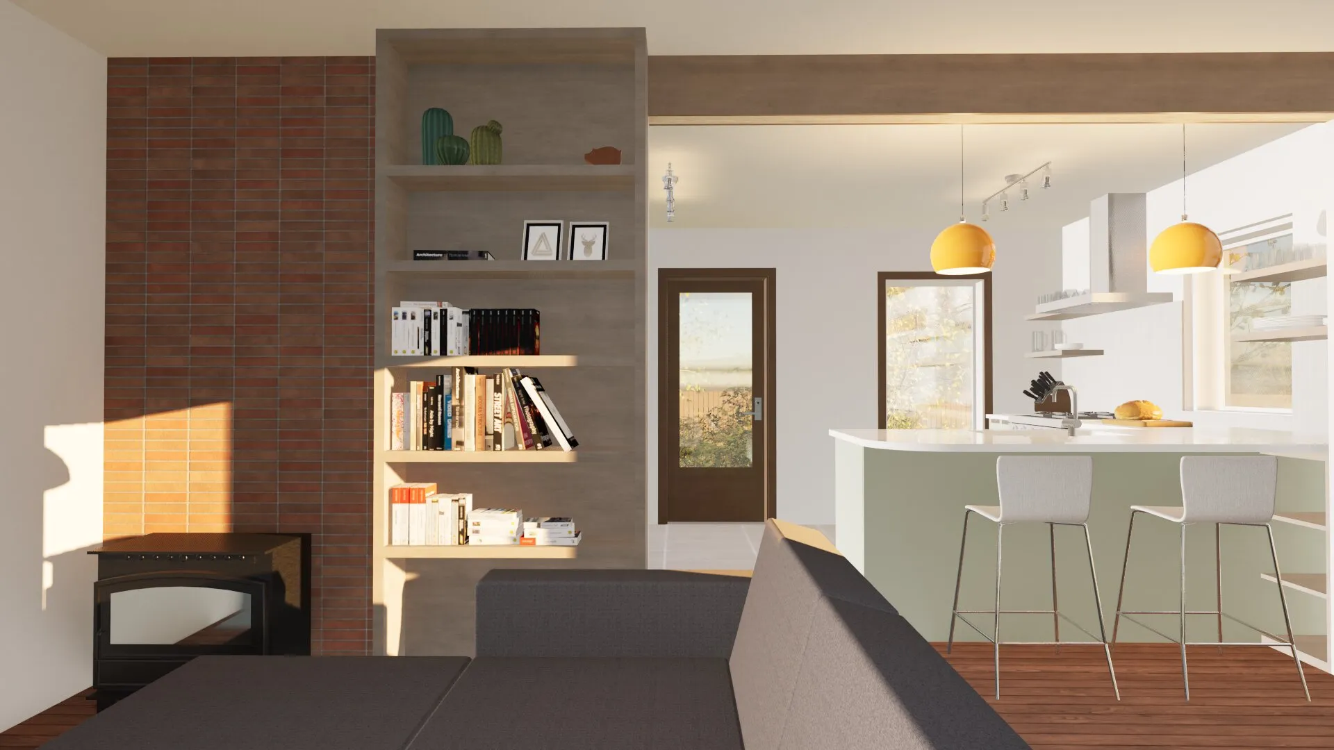 Canyon Rim Cottage — living space
