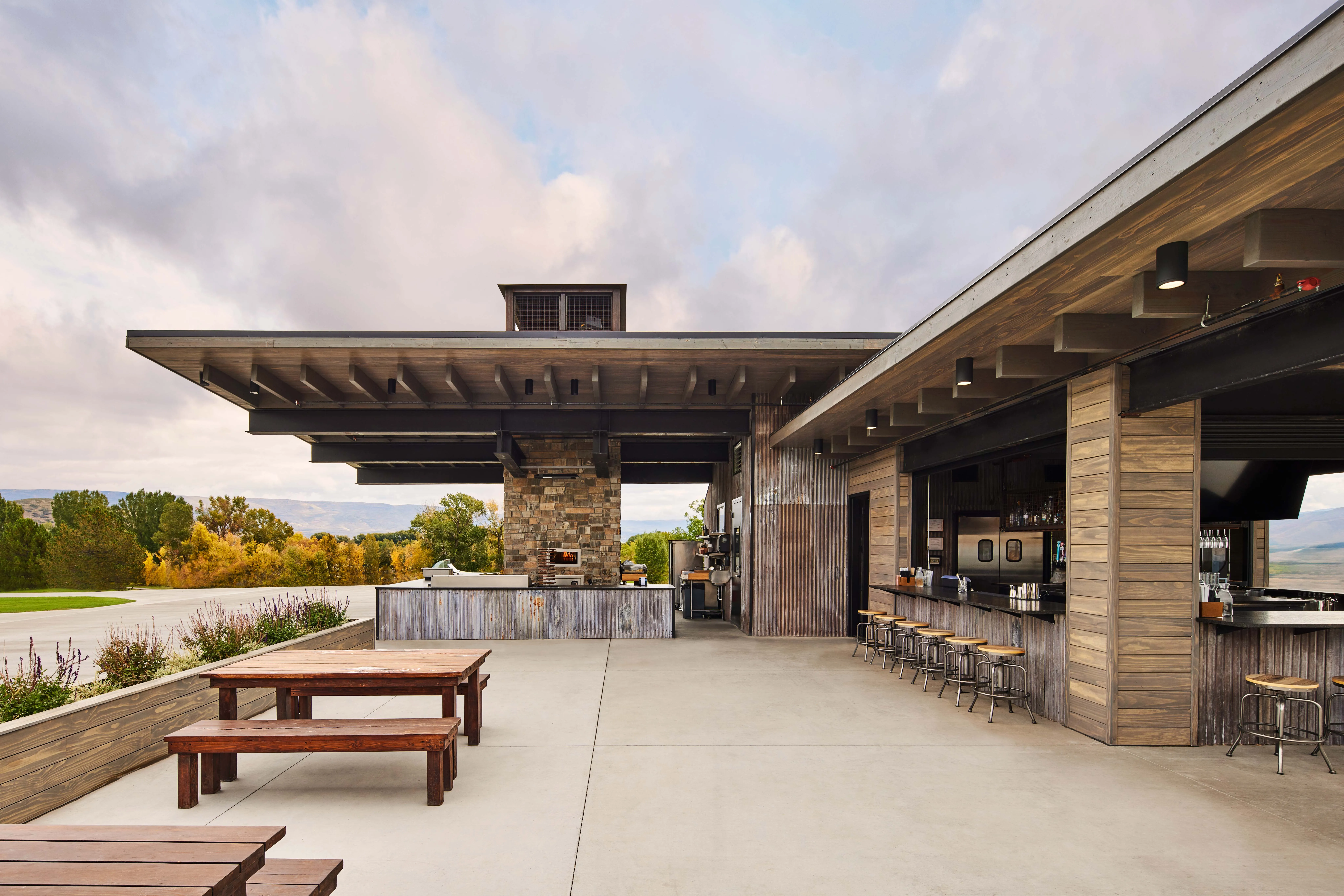 Homestead Grill — timber structure