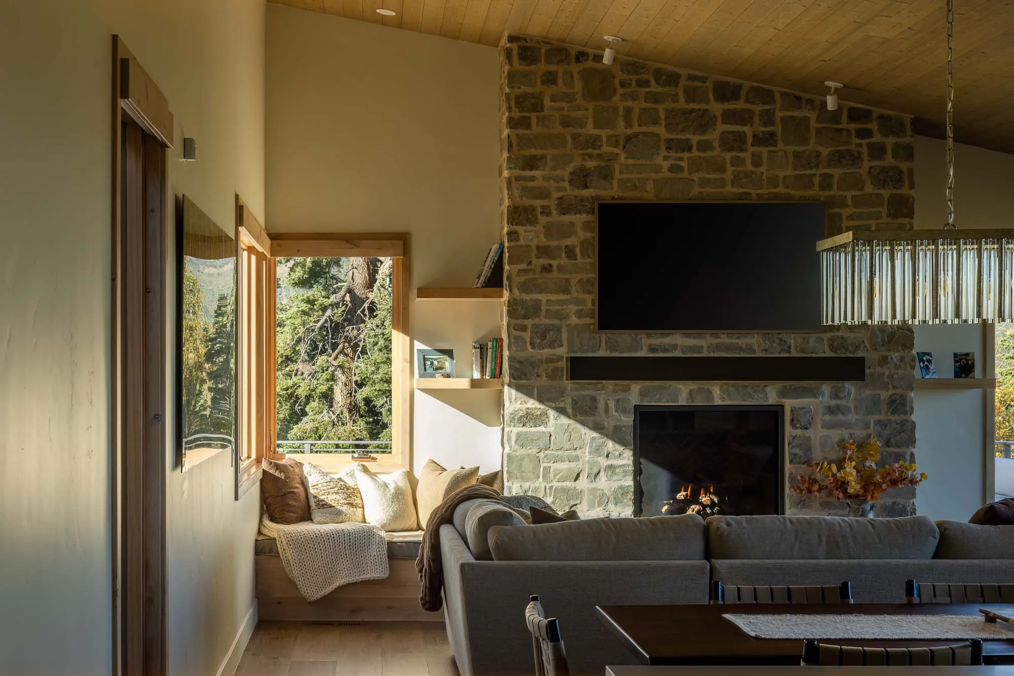 Tollgate Canyon Cabin — view toward the canyon