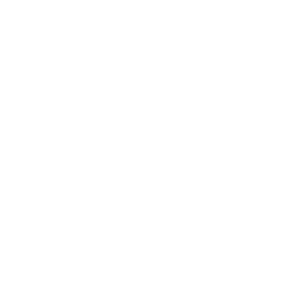 Abstract geometric design of black angular shapes forming nested chevrons on a white background.