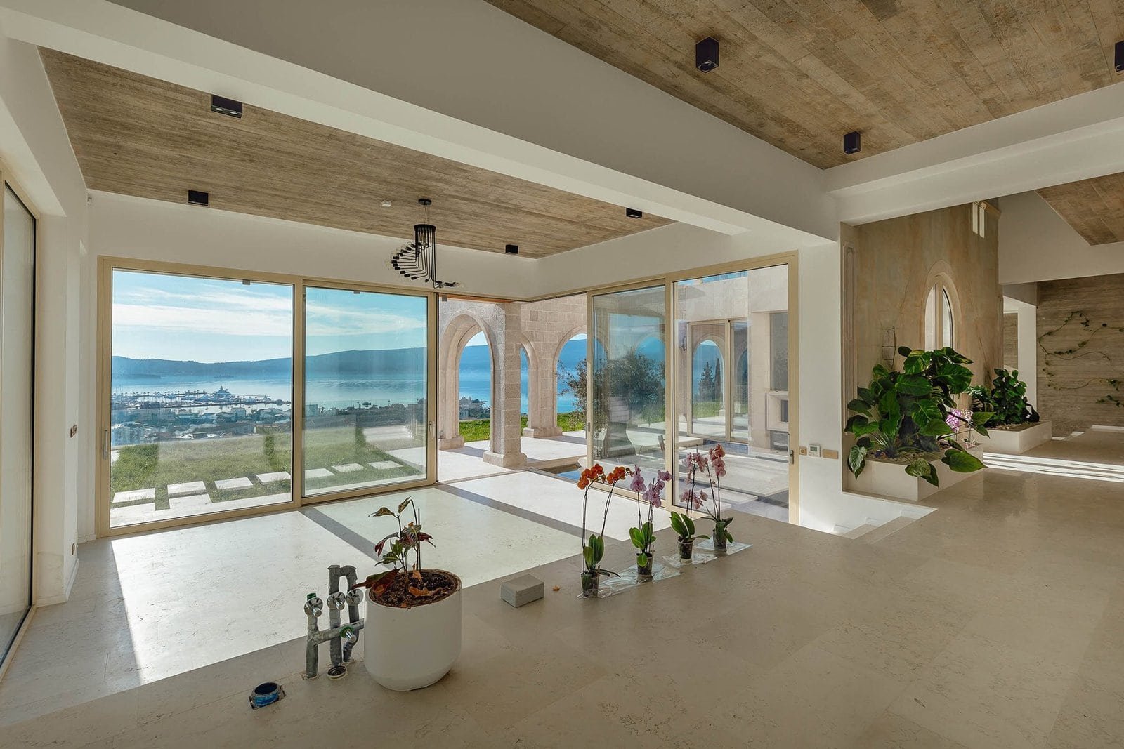 Designer Villa with Panoramic Bay Views in Donja Lastva, Tivat