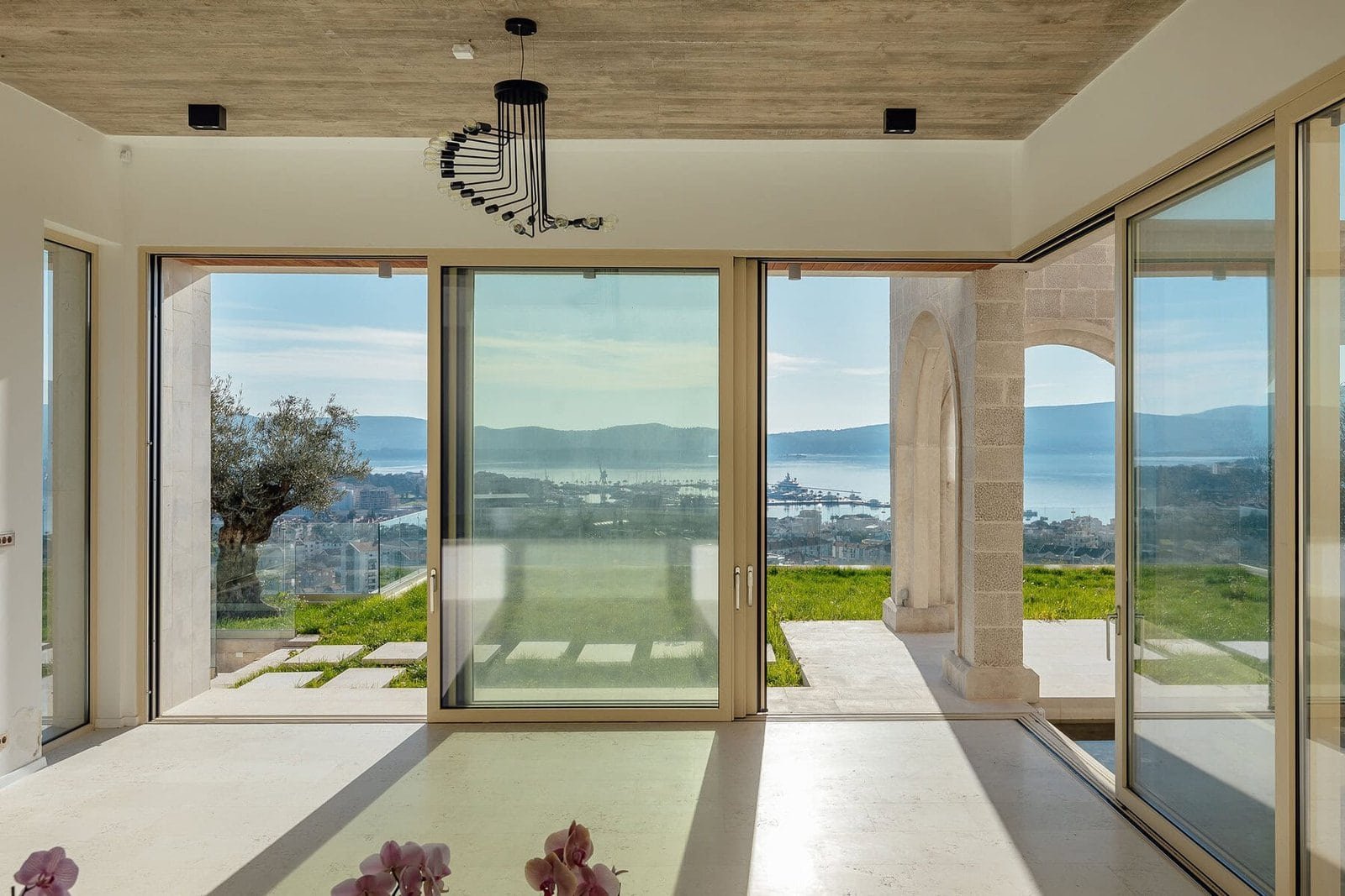 Designer Villa with Panoramic Bay Views in Donja Lastva, Tivat