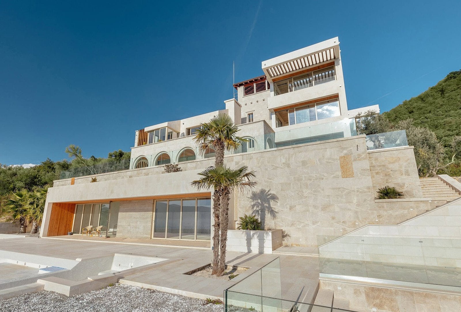 Designer Villa with Panoramic Bay Views in Donja Lastva, Tivat