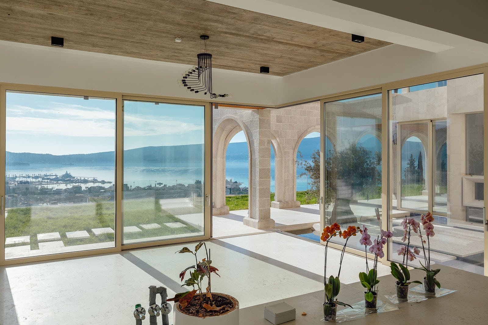 Designer Villa with Panoramic Bay Views in Donja Lastva, Tivat