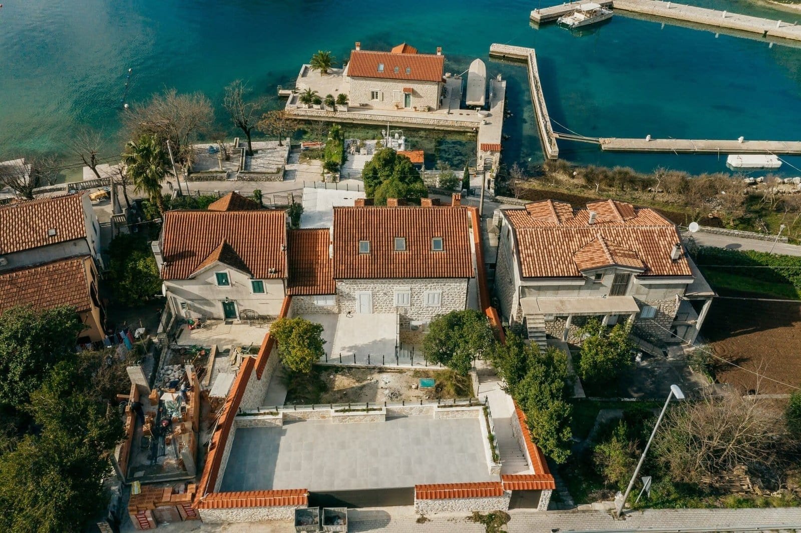 Five-Bedroom Stone Villa Estate in Ljuta, Kotor Bay