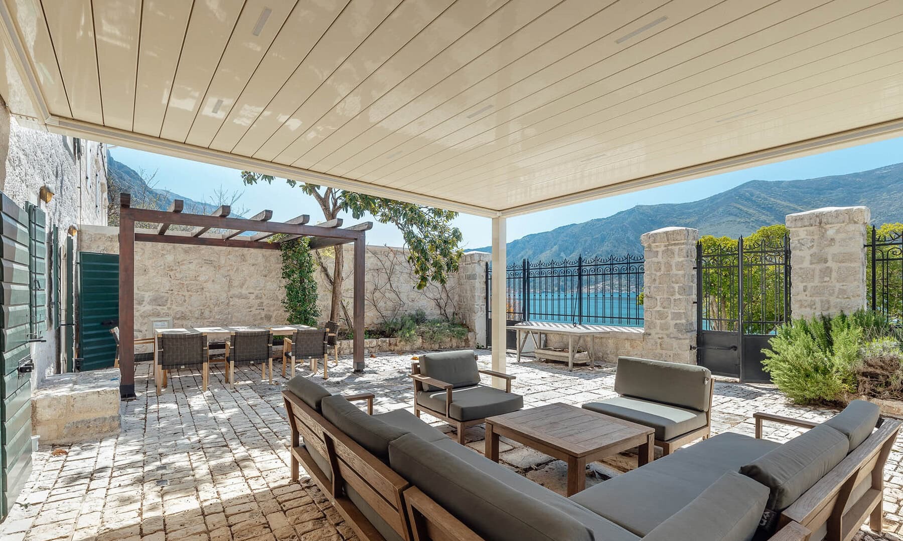 Waterfront Stone Villa in Dobrota, Kotor Bay