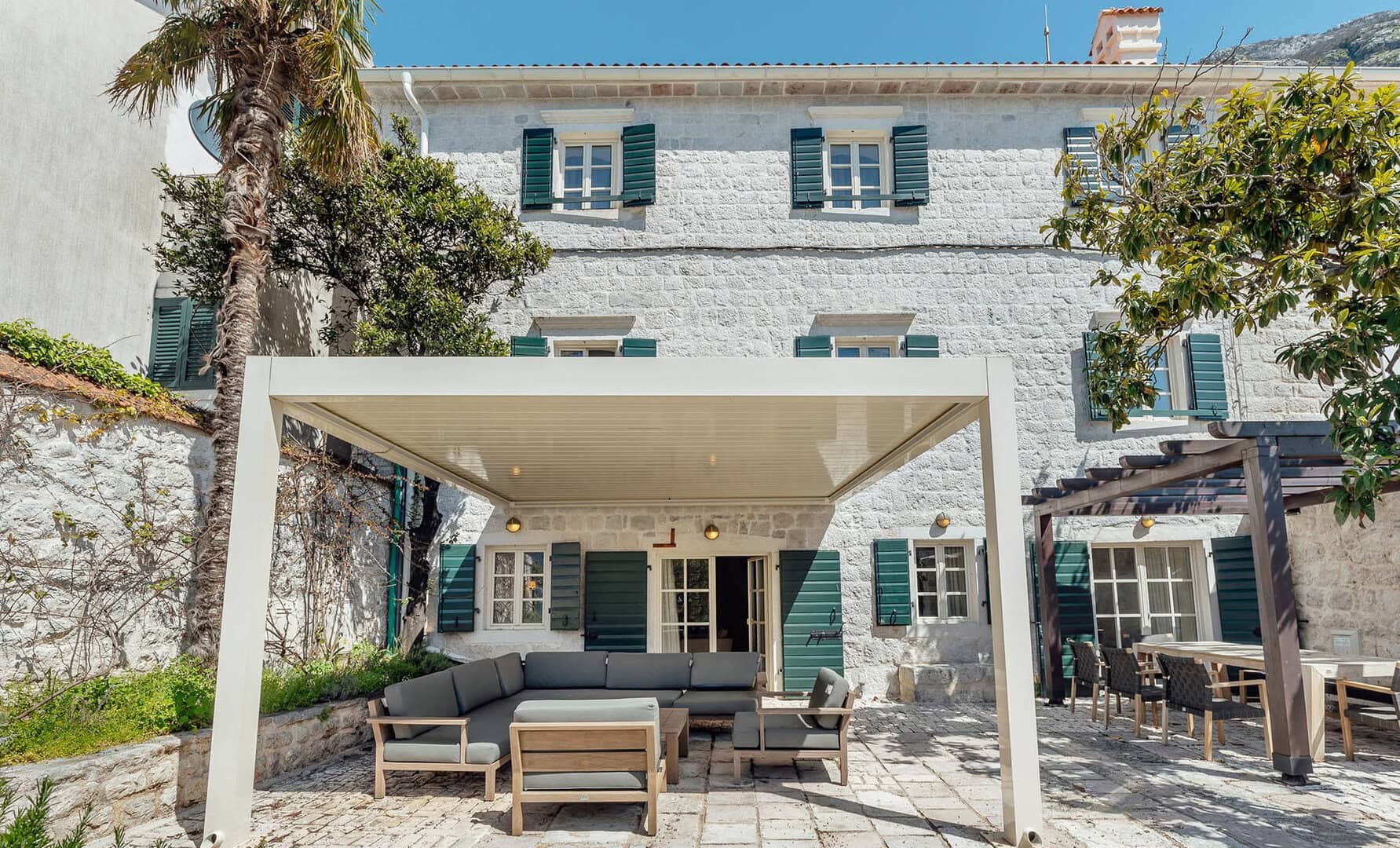 Waterfront Stone Villa in Dobrota, Kotor Bay