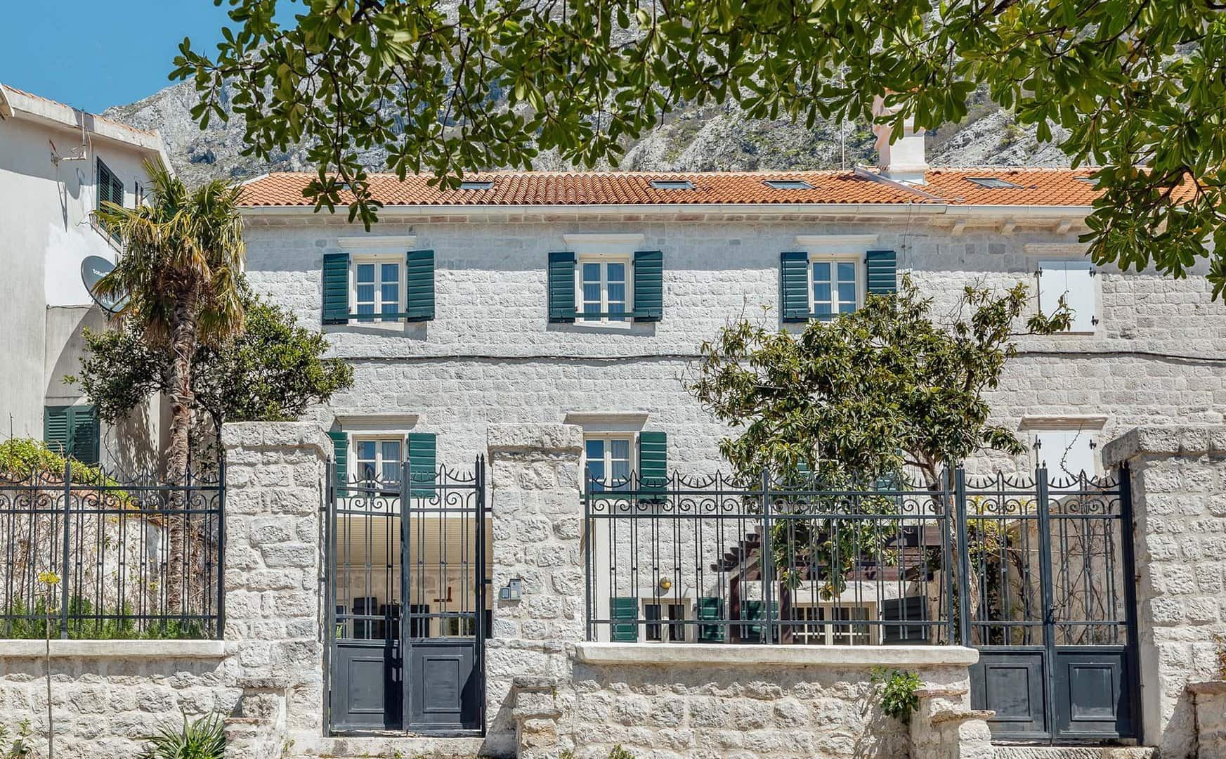 Waterfront Stone Villa in Dobrota, Kotor Bay