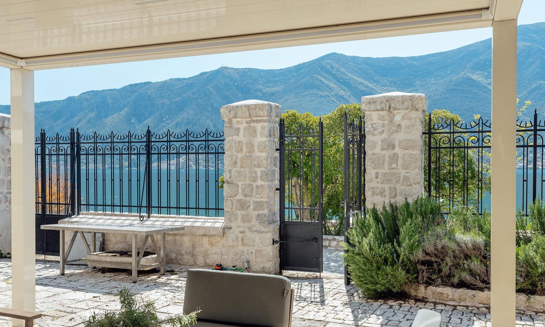 Waterfront Stone Villa in Dobrota, Kotor Bay