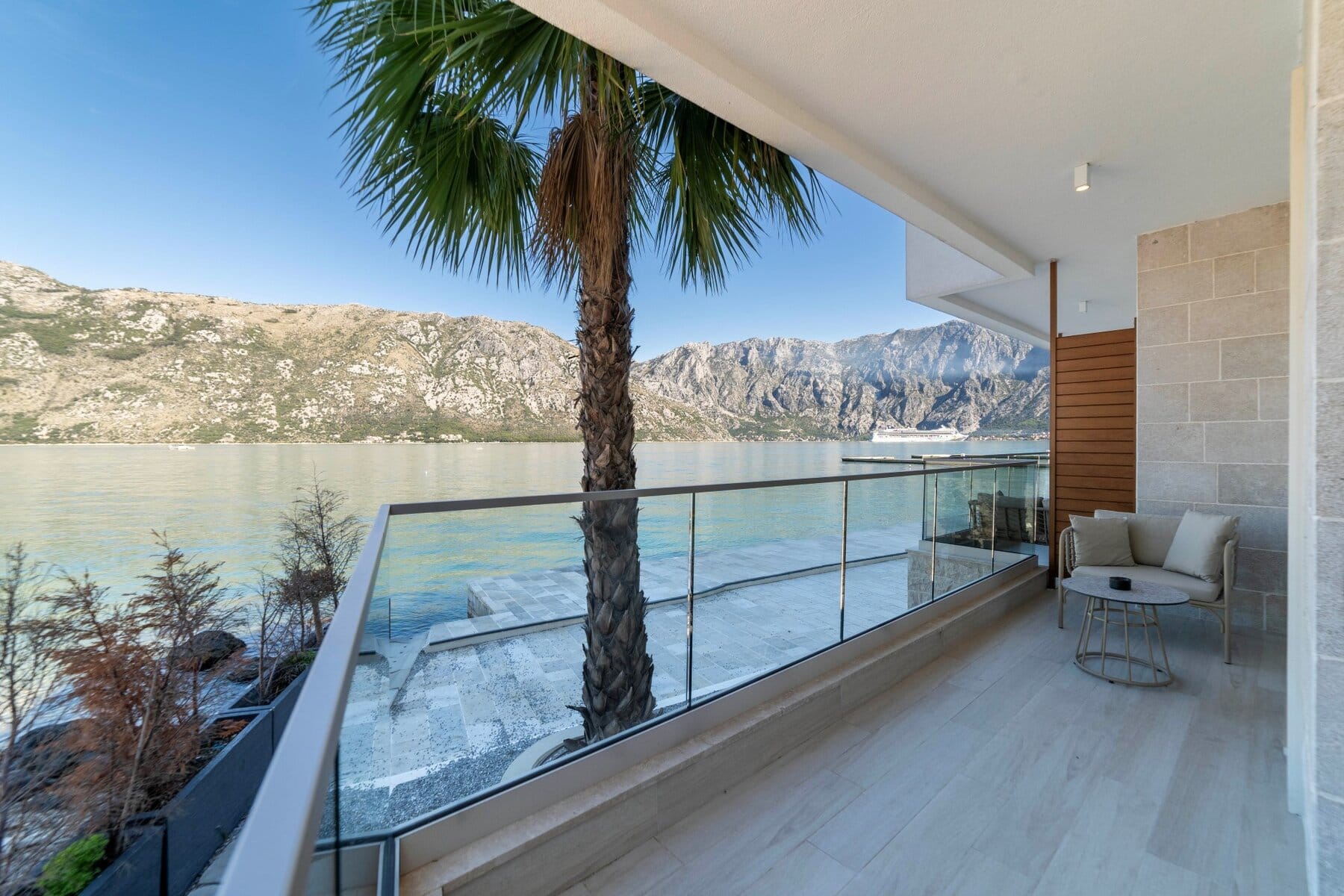 Three-Bedroom Bayfront Villa in Stoliv, Kotor Bay