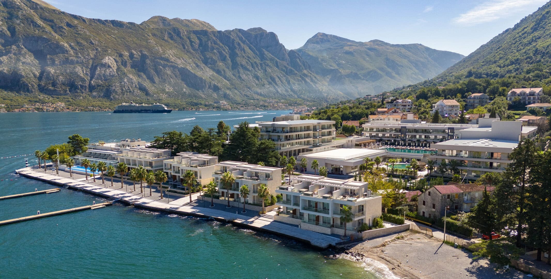 Three-Bedroom Bayfront Villa in Stoliv, Kotor Bay