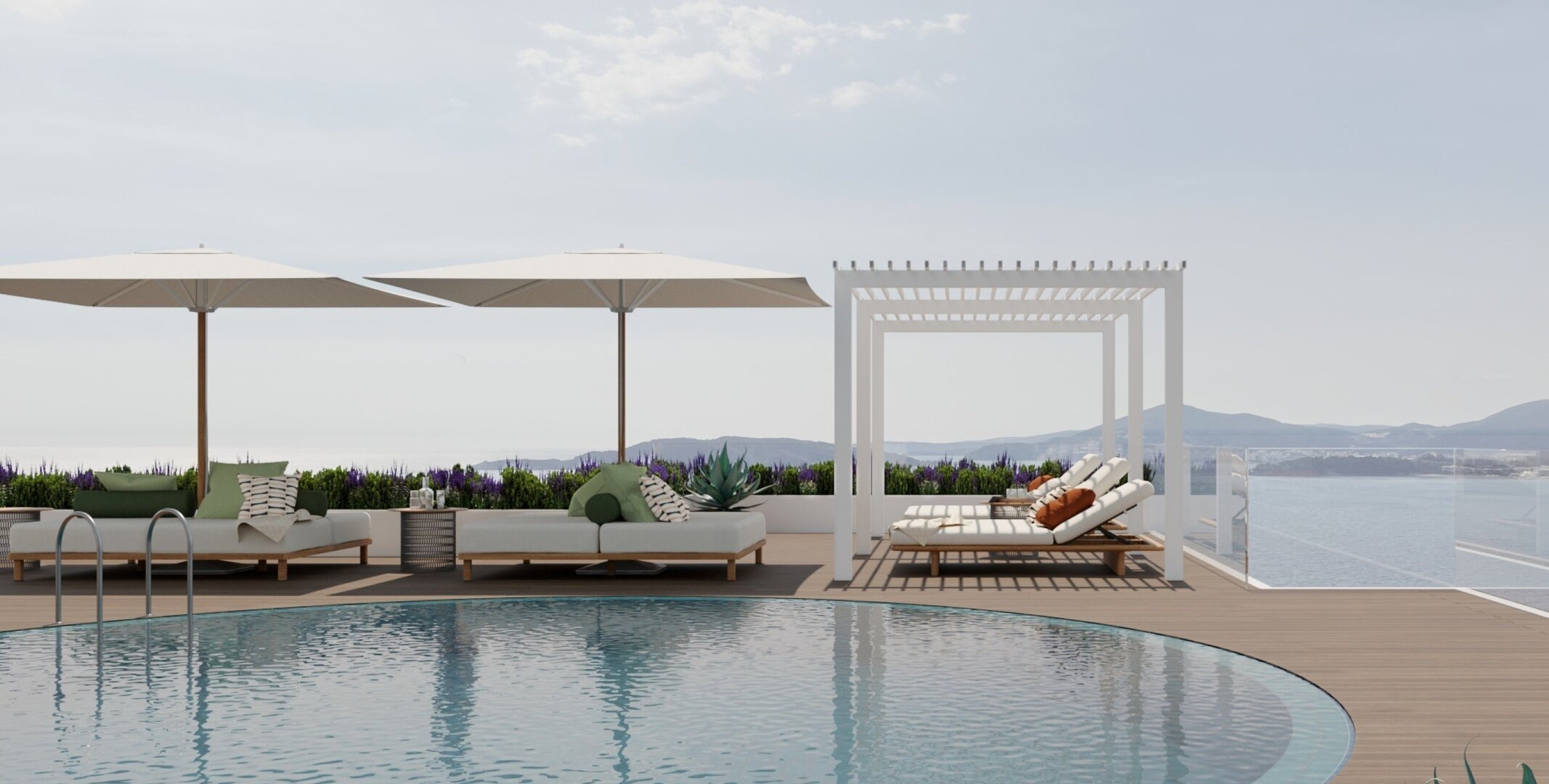 Three-Bedroom Penthouse at Alivia Hotel & Residences, Sveti Stefan