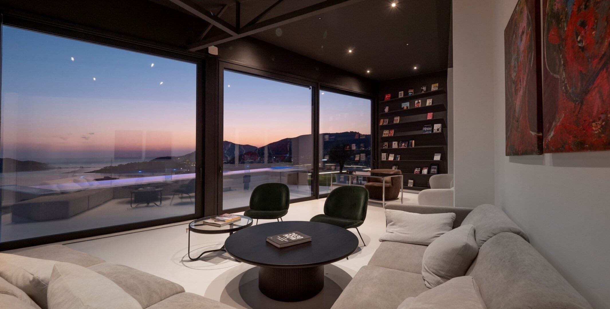 Five-Bedroom Duplex Penthouse with Rooftop Pool in Rafailovići