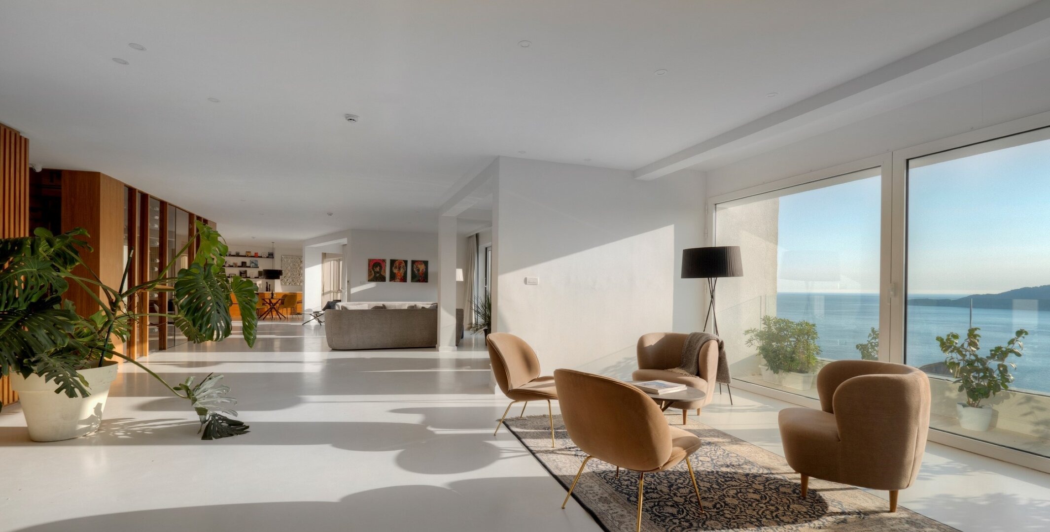 Five-Bedroom Duplex Penthouse with Rooftop Pool in Rafailovići