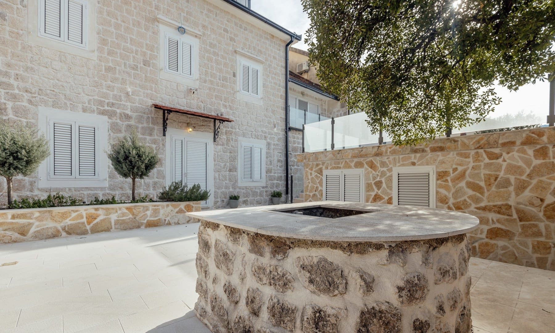 Five-Bedroom Stone Waterfront Villa in Ljuta, Kotor Bay