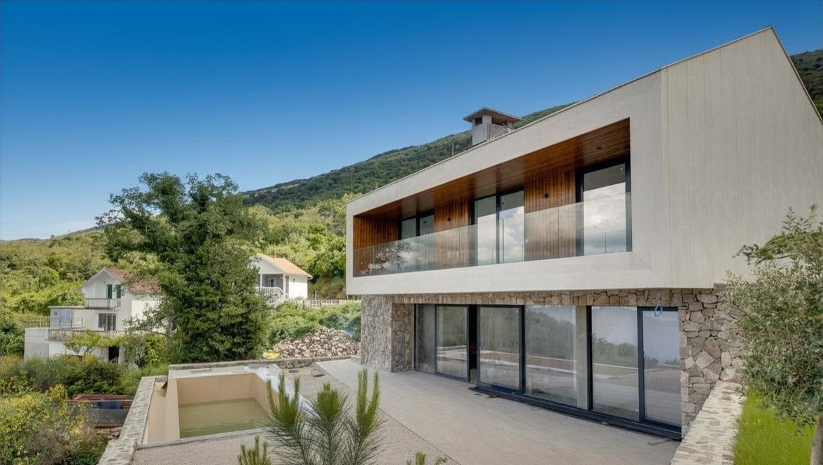 Twin Contemporary Villas in Zabrđe, Luštica Peninsula
