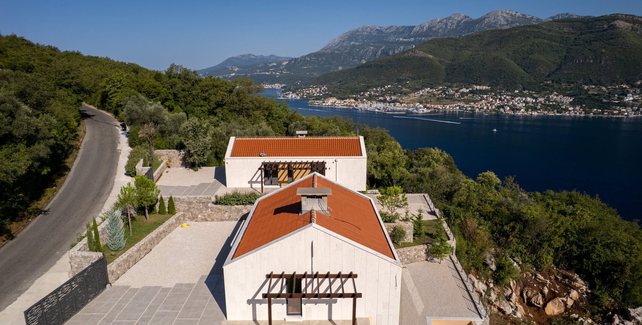 Twin Contemporary Villas in Zabrđe, Luštica Peninsula
