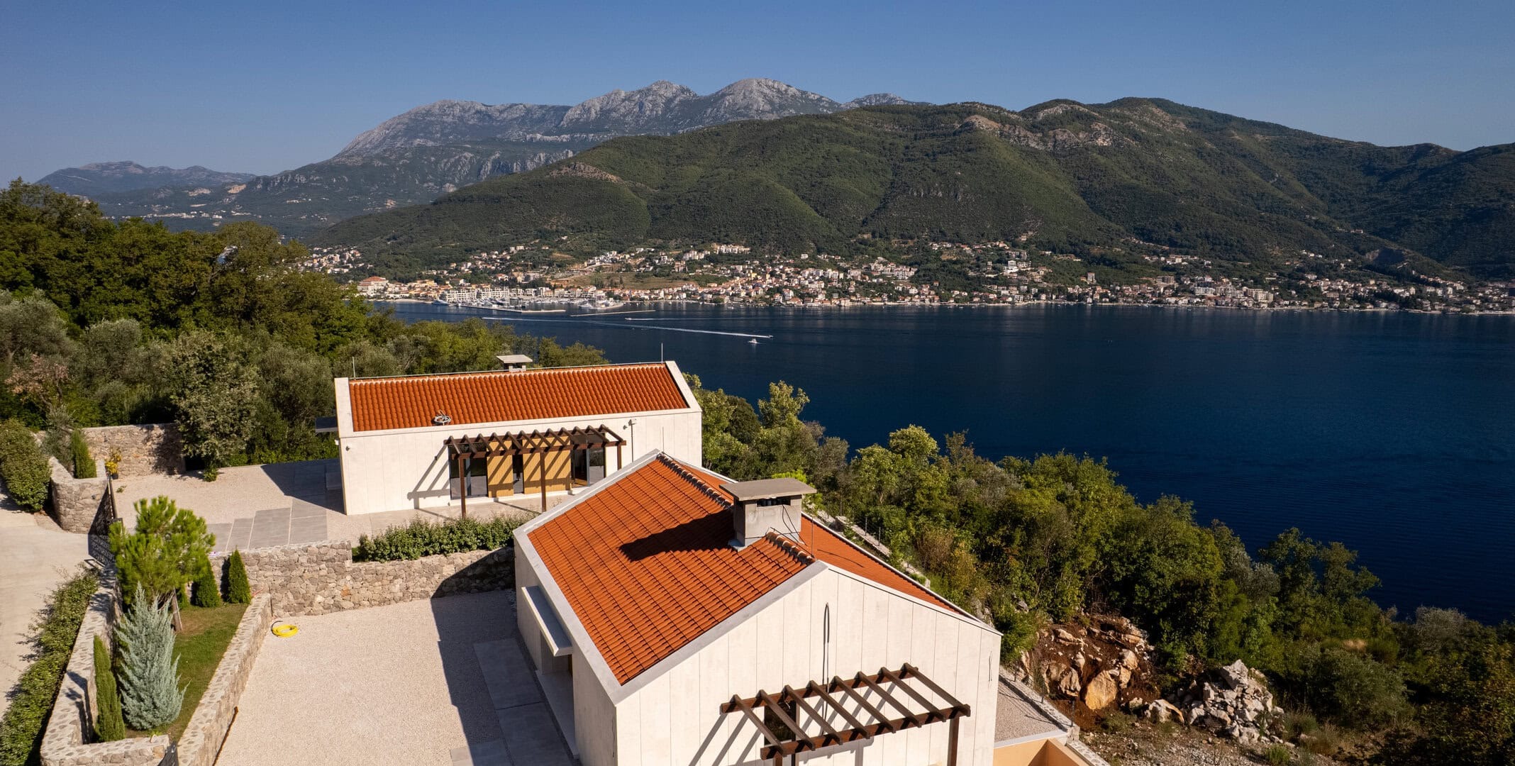 Twin Contemporary Villas in Zabrđe, Luštica Peninsula