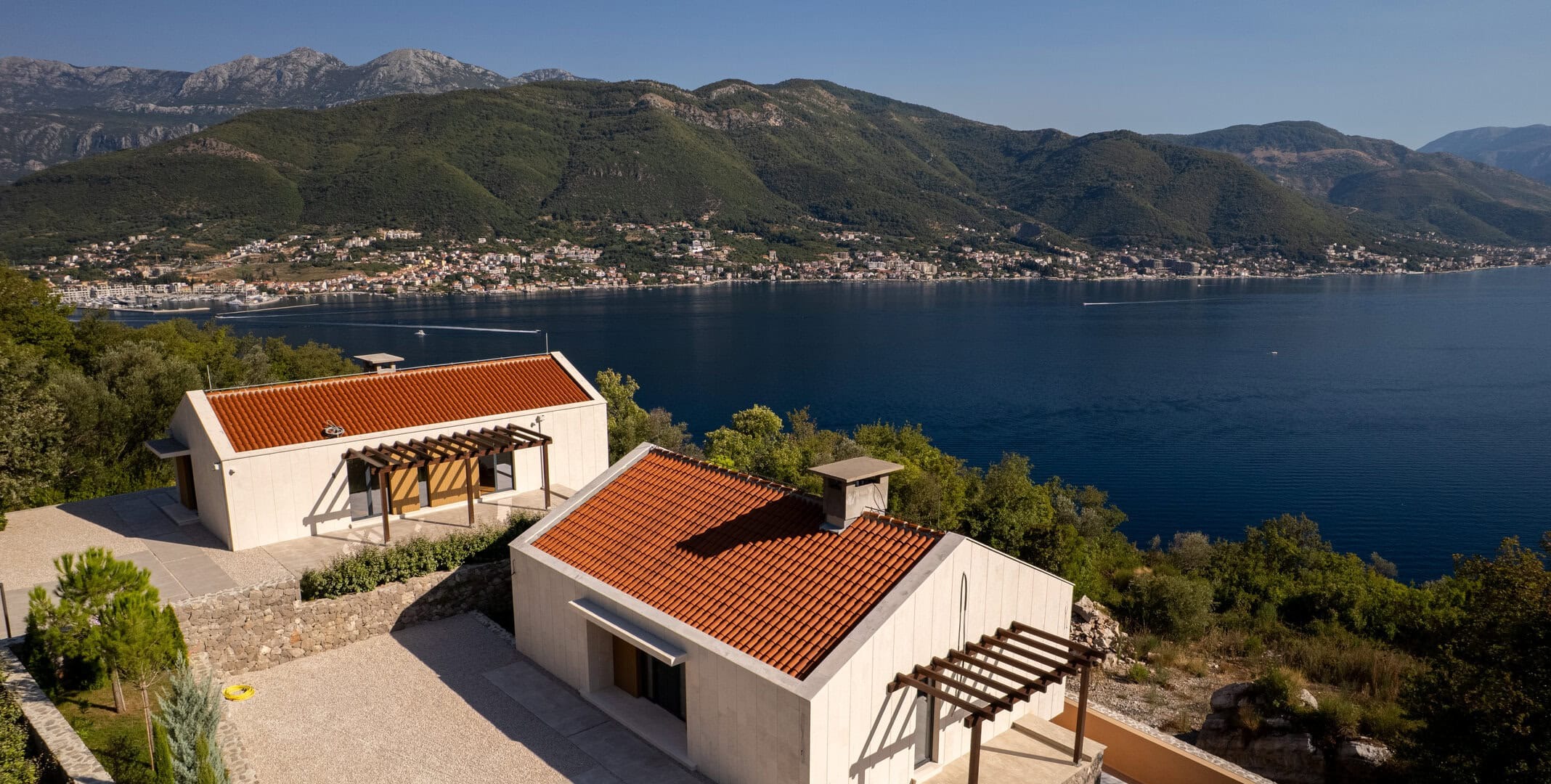 Twin Contemporary Villas in Zabrđe, Luštica Peninsula