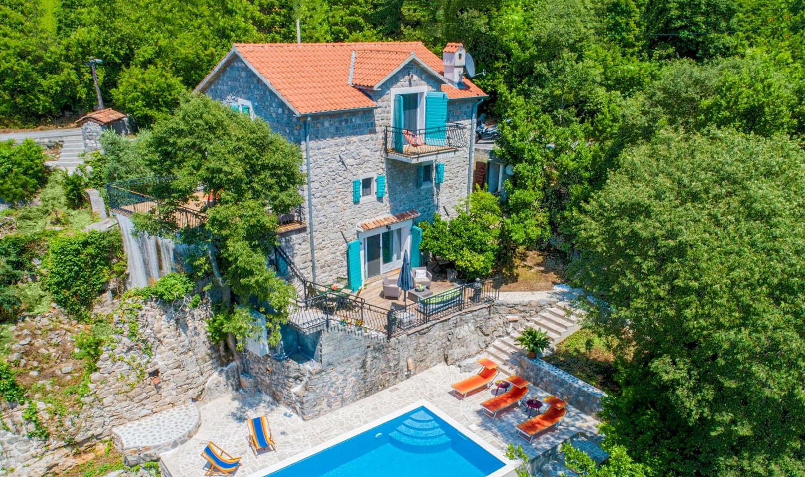 Three-Bedroom Stone Villa in Milovići, Luštica Peninsula