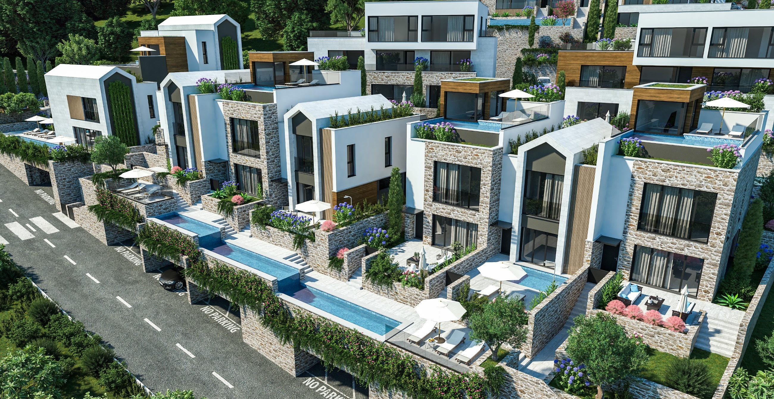 Two-Bedroom Townhouse in Donja Lastva, Tivat