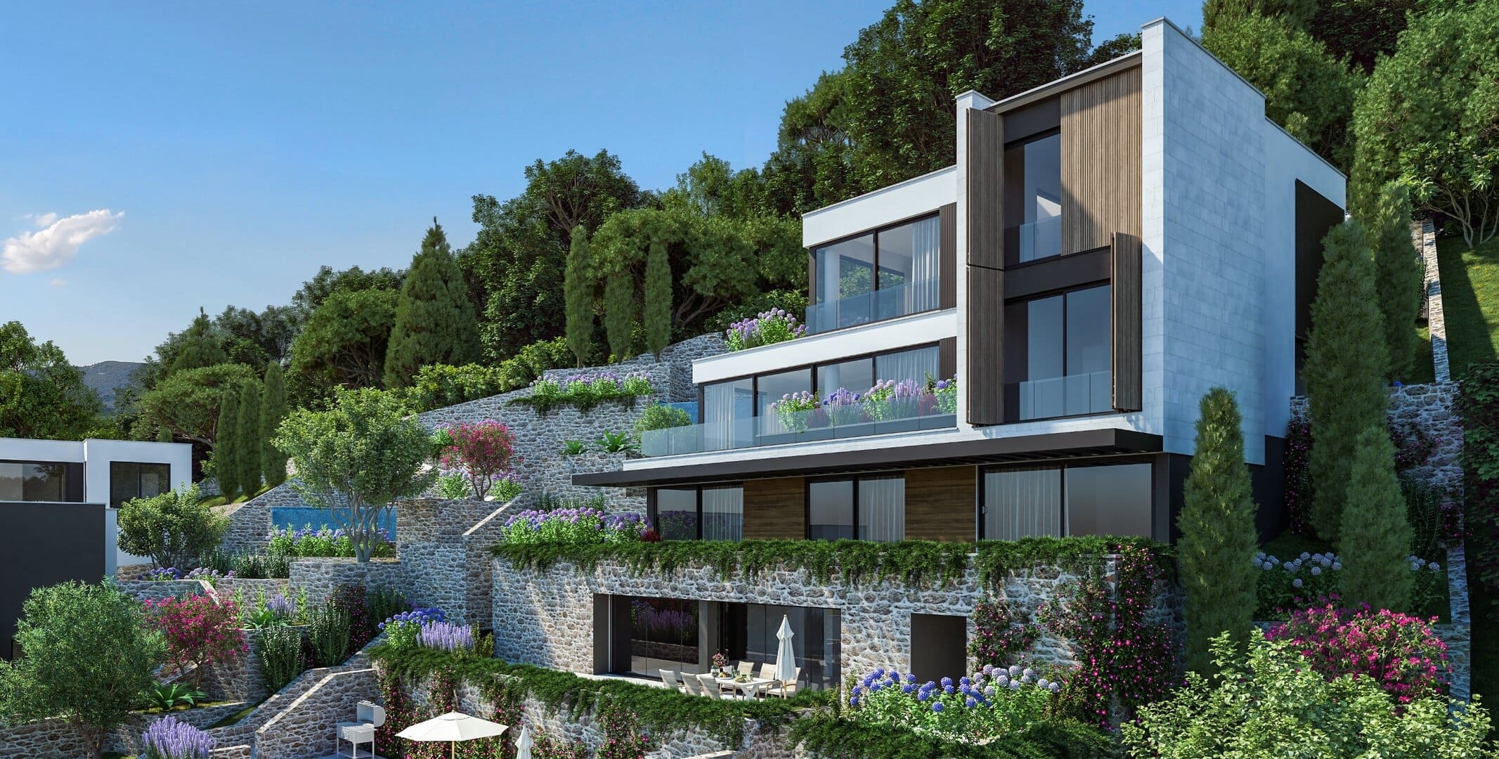 Two-Bedroom Townhouse in Donja Lastva, Tivat
