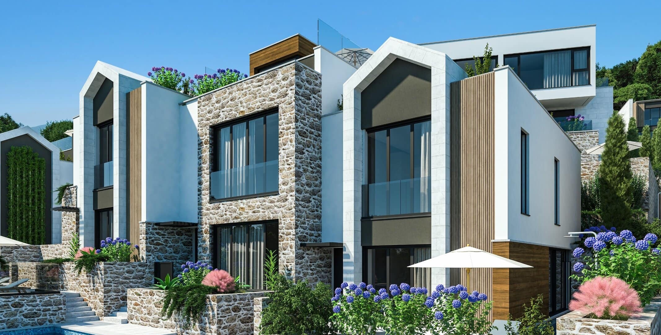Two-Bedroom Townhouse in Donja Lastva, Tivat