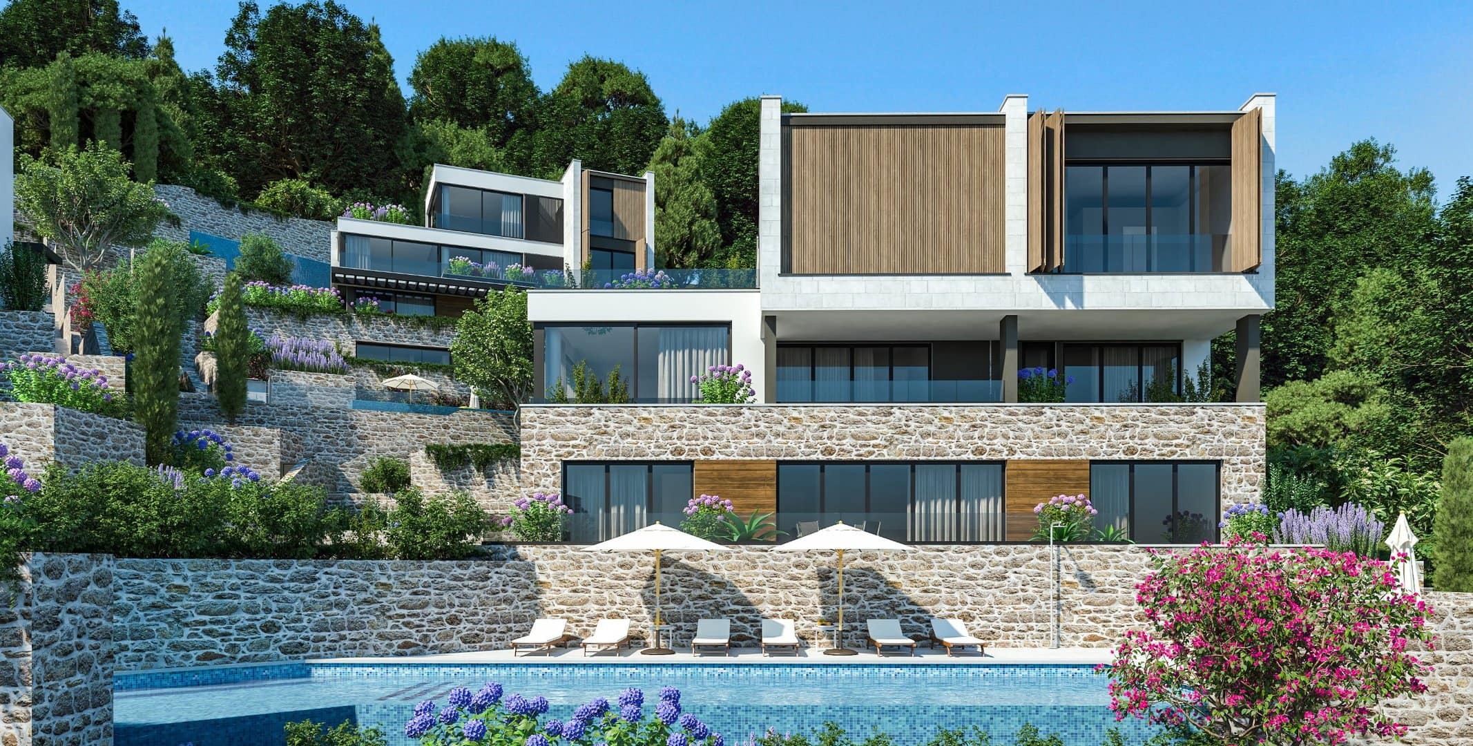 Two-Bedroom Townhouse in Donja Lastva, Tivat