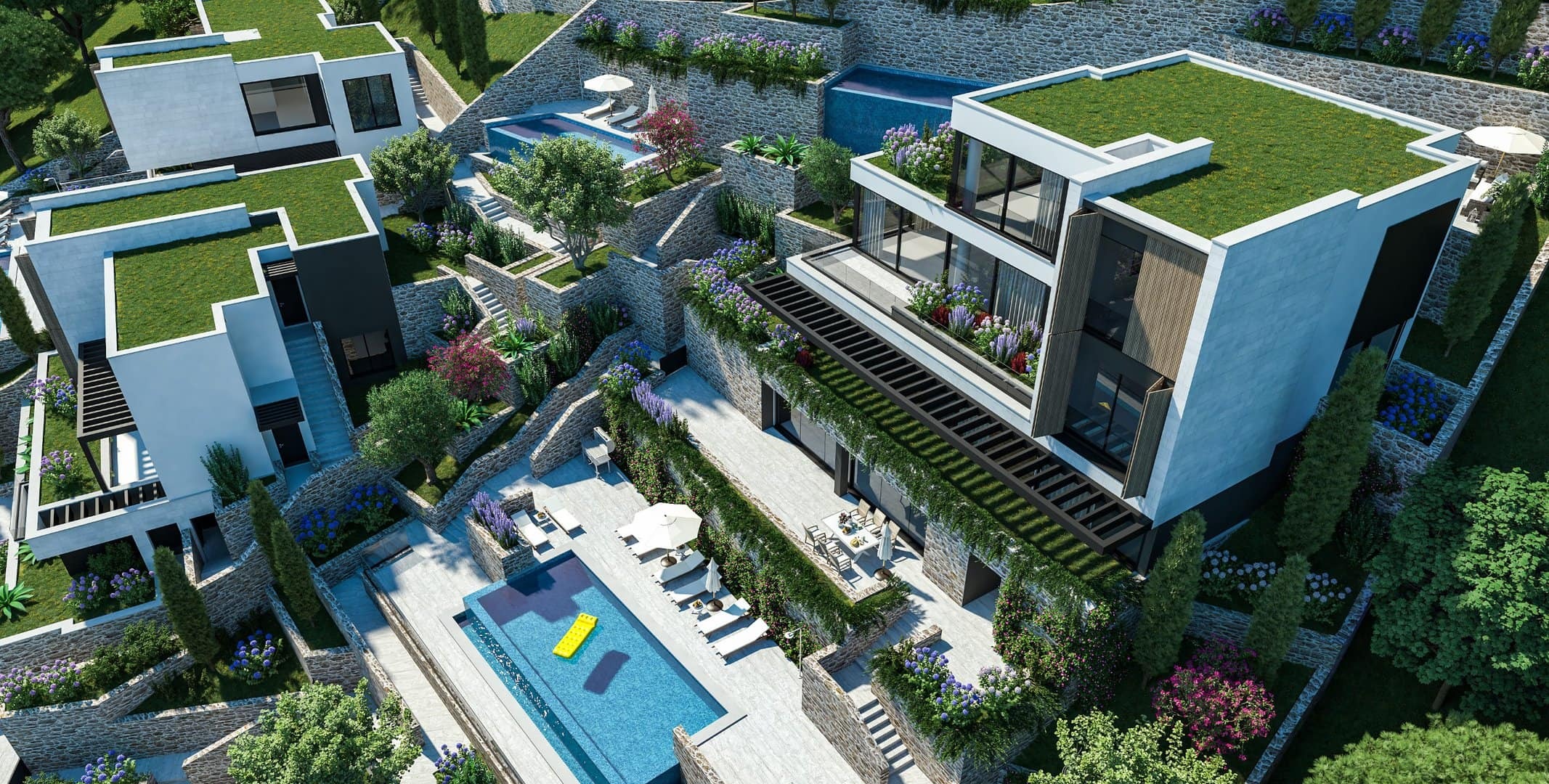 Two-Bedroom Townhouse in Donja Lastva, Tivat