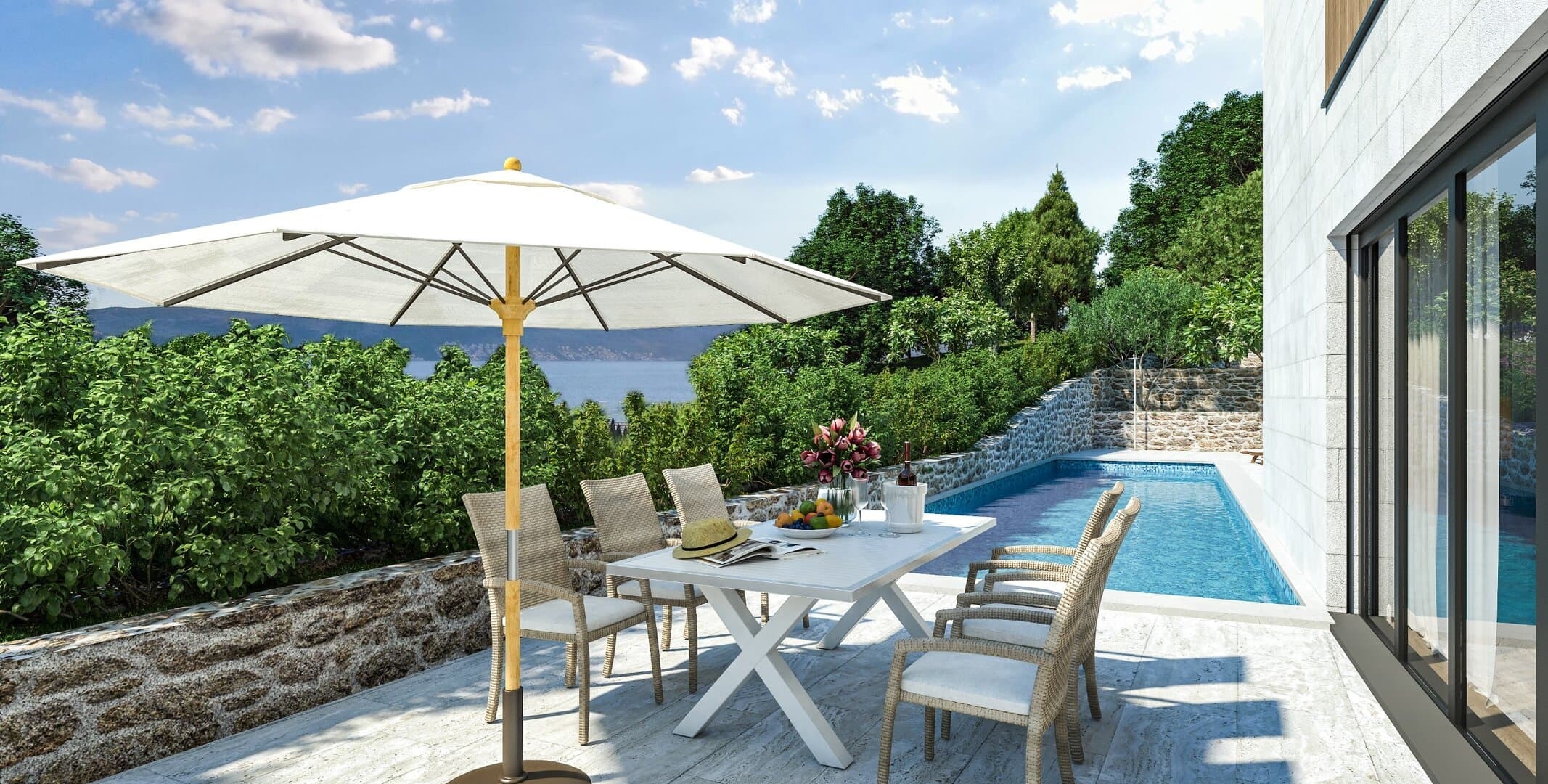 Two-Bedroom Townhouse in Donja Lastva, Tivat
