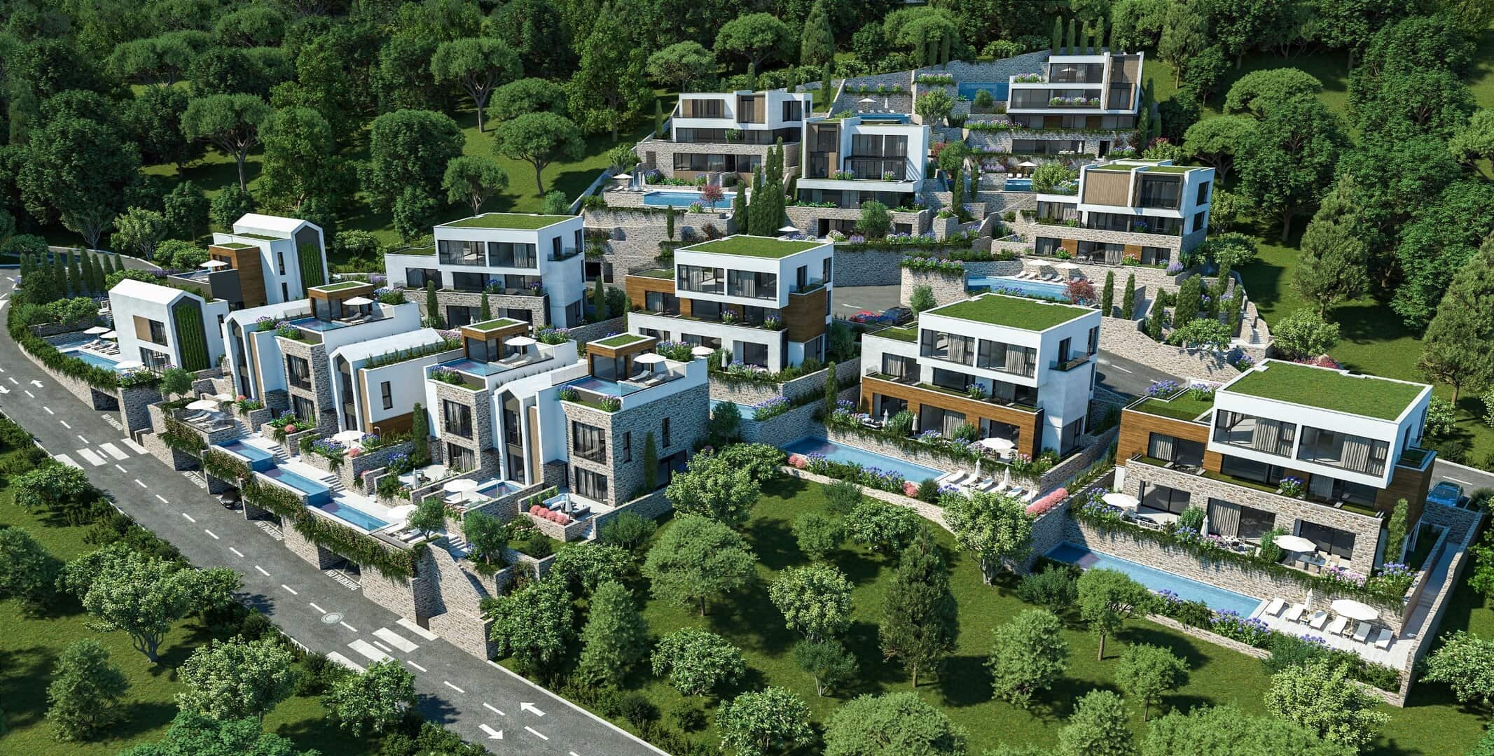 Two-Bedroom Townhouse in Donja Lastva, Tivat
