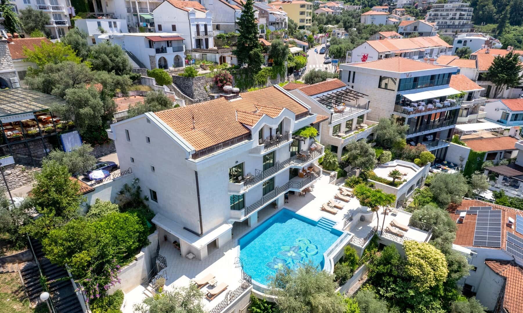 Twin-Villa Estate Above Sveti Stefan, Budva Riviera
