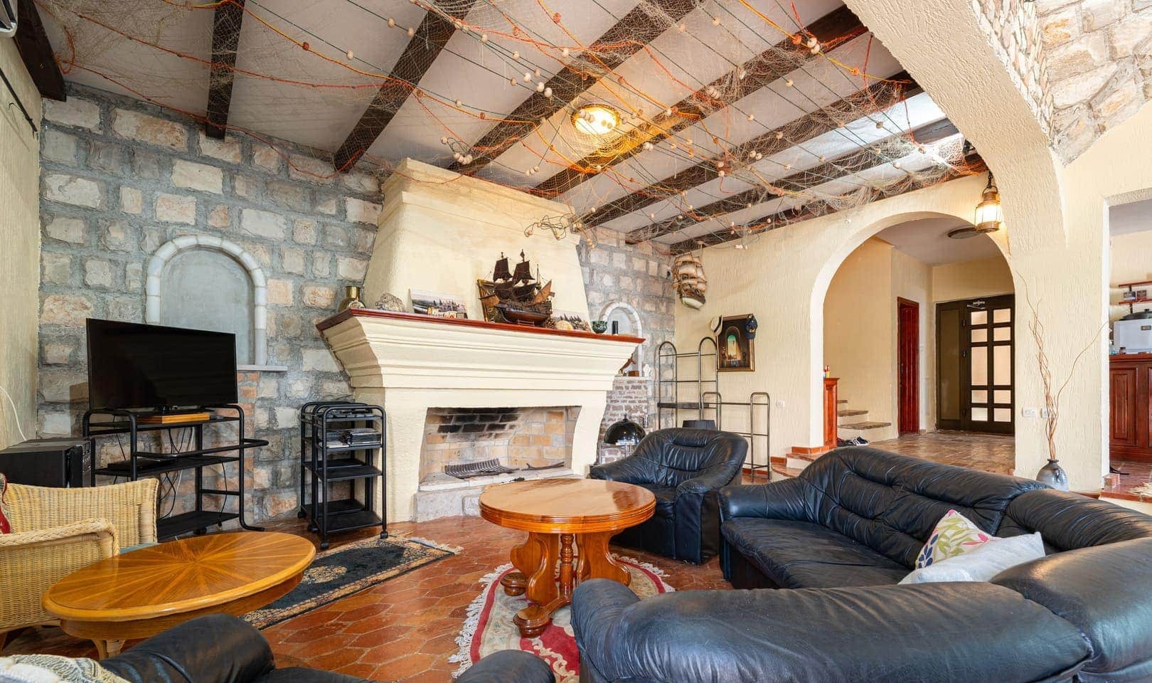 Four-Bedroom Waterfront Stone Villa in Rose, Herceg Novi